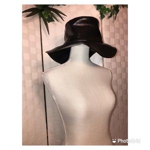 Oversized Floppy Leather Kids Hat